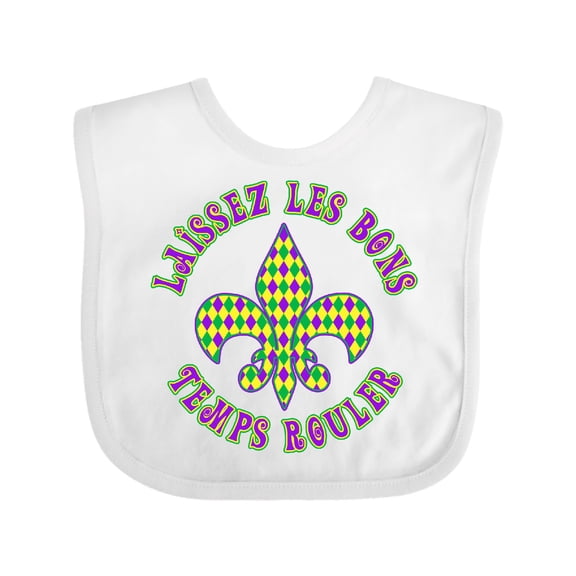 Inktastic French Mardi Gras Boys or Girls Baby Bib