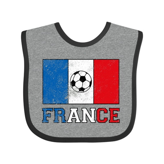 Inktastic French Soccer Boys or Girls Baby Bib