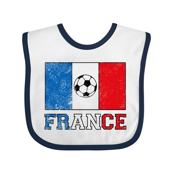 Inktastic French Soccer Boys or Girls Baby Bib