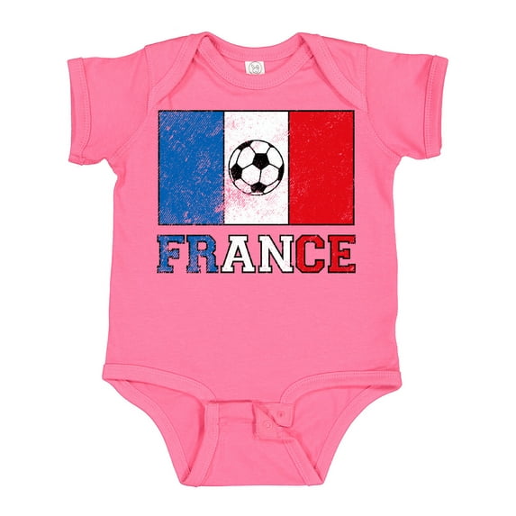 Inktastic French Soccer Boys or Girls Baby Bodysuit