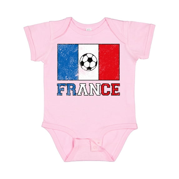 Inktastic French Soccer Boys or Girls Baby Bodysuit