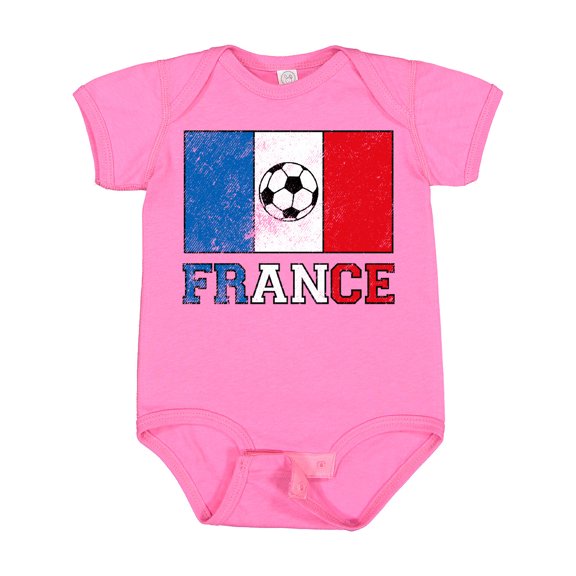 Inktastic French Soccer Boys or Girls Baby Bodysuit