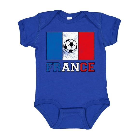 Inktastic French Soccer Boys or Girls Baby Bodysuit