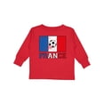 thumbnail image 1 of Inktastic French Soccer Boys or Girls Long Sleeve Toddler T-Shirt, 1 of 5