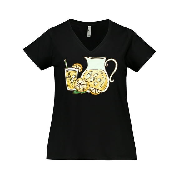 Inktastic Fresh Lemonade Women's Plus Size V-Neck T-Shirt