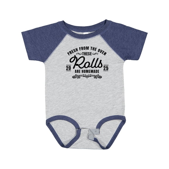 Inktastic Fresh from the Oven These Rolls Are Homemade 2025 Boys or Girls Baby Bodysuit