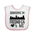 thumbnail image 1 of Inktastic Fresno California Someone Loves Me Skyline Boys or Girls Baby Bib, 1 of 4