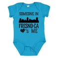 thumbnail image 1 of Inktastic Fresno California Someone Loves Me Skyline Boys or Girls Baby Bodysuit, 1 of 5
