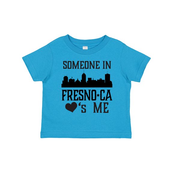 Inktastic Fresno California Someone Loves Me Skyline Boys or Girls Toddler T-Shirt
