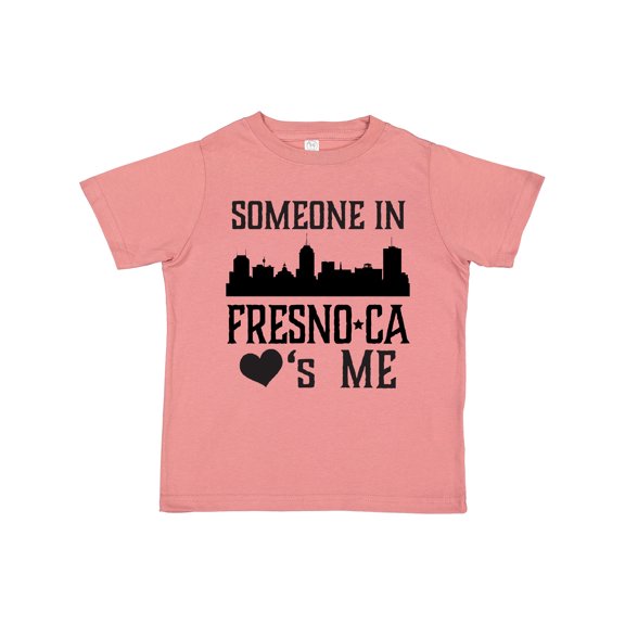 Inktastic Fresno California Someone Loves Me Skyline Boys or Girls Toddler T-Shirt