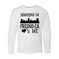 thumbnail image 1 of Inktastic Fresno California Someone Loves Me Skyline Long Sleeve Youth T-Shirt, 1 of 5