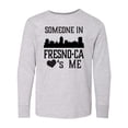 thumbnail image 1 of Inktastic Fresno California Someone Loves Me Skyline Long Sleeve Youth T-Shirt, 1 of 5