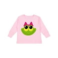 thumbnail image 1 of Inktastic Frog Face Girl Girls Long Sleeve Toddler T-Shirt, 1 of 5