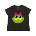 thumbnail image 1 of Inktastic Frog Face Girl Women's Plus Size T-Shirt, 1 of 5