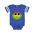 thumbnail image 1 of Inktastic Frog Face girl Girls Baby Bodysuit, 1 of 5