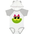 thumbnail image 1 of Inktastic Frog Face girl Girls Baby Bodysuit, 1 of 5