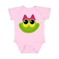 thumbnail image 1 of Inktastic Frog Face girl Girls Baby Bodysuit, 1 of 5