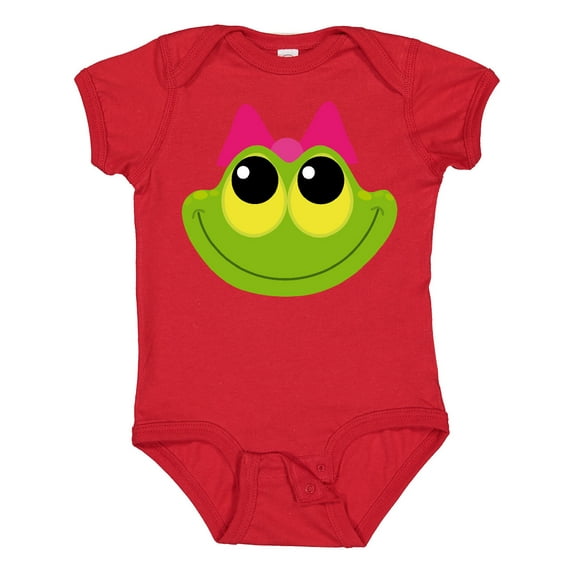 Inktastic Frog Face girl Girls Baby Bodysuit