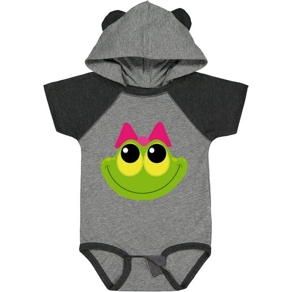 Inktastic Frog Face girl Girls Baby Bodysuit