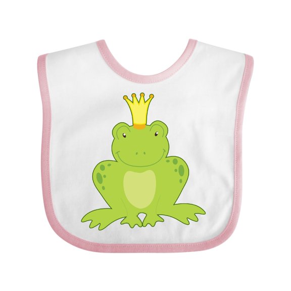 Inktastic Frog Prince Boys or Girls Baby Bib