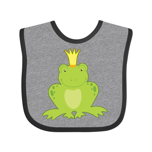 Inktastic Frog Prince Boys or Girls Baby Bib