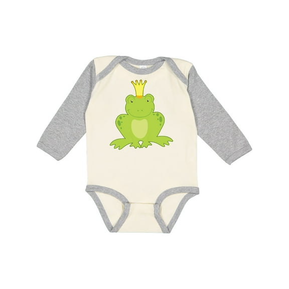 Inktastic Frog Prince Boys or Girls Long Sleeve Baby Bodysuit