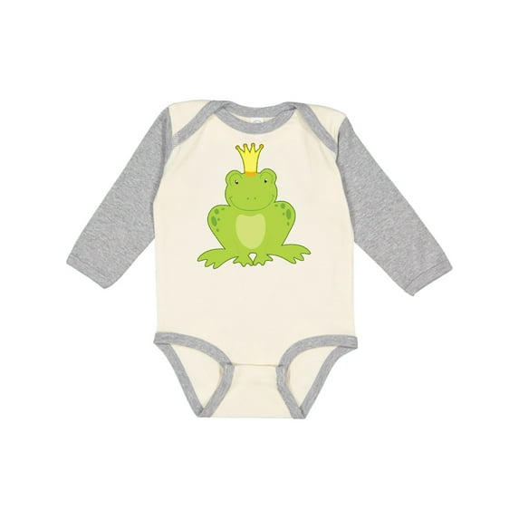 Inktastic Frog Prince Boys or Girls Long Sleeve Baby Bodysuit