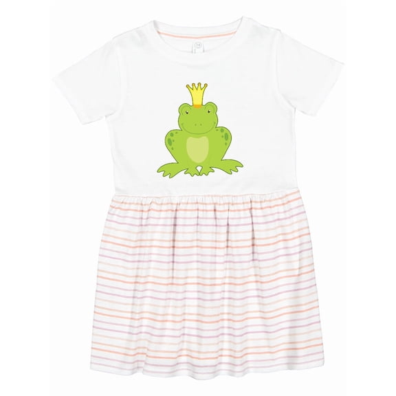 Inktastic Frog Prince Girls Toddler Dress