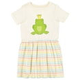 thumbnail image 1 of Inktastic Frog Prince Girls Toddler Dress, 1 of 5