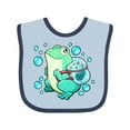 thumbnail image 1 of Inktastic Frog, Tadpole, and Bubbles Boys or Girls Baby Bib, 1 of 4