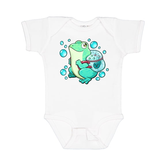 Inktastic Frog, Tadpole, and Bubbles Boys or Girls Baby Bodysuit