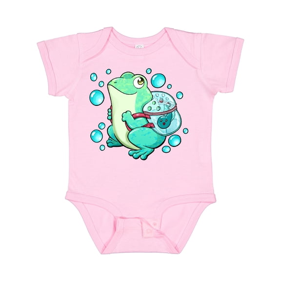 Inktastic Frog, Tadpole, and Bubbles Boys or Girls Baby Bodysuit