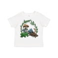 thumbnail image 1 of Inktastic Frog, Worm, Mushrooms Nature Scene Boys or Girls Toddler T-Shirt, 1 of 5