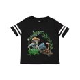 thumbnail image 1 of Inktastic Frog, Worm, Mushrooms Nature Scene Boys or Girls Toddler T-Shirt, 1 of 5