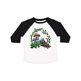 thumbnail image 1 of Inktastic Frog, Worm, Mushrooms Nature Scene Boys or Girls Toddler T-Shirt, 1 of 5