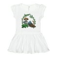 thumbnail image 1 of Inktastic Frog, Worm, Mushrooms Nature Scene Girls Toddler Dress, 1 of 5