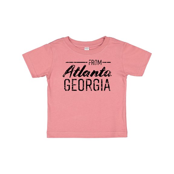 Inktastic From Atlanta Georgia in Black Distressed Text Boys or Girls Baby T-Shirt