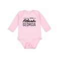 thumbnail image 1 of Inktastic From Atlanta Georgia in Black Distressed Text Boys or Girls Long Sleeve Baby Bodysuit, 1 of 5