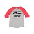 thumbnail image 1 of Inktastic From Atlanta Georgia in Black Distressed Text Boys or Girls Toddler T-Shirt, 1 of 5