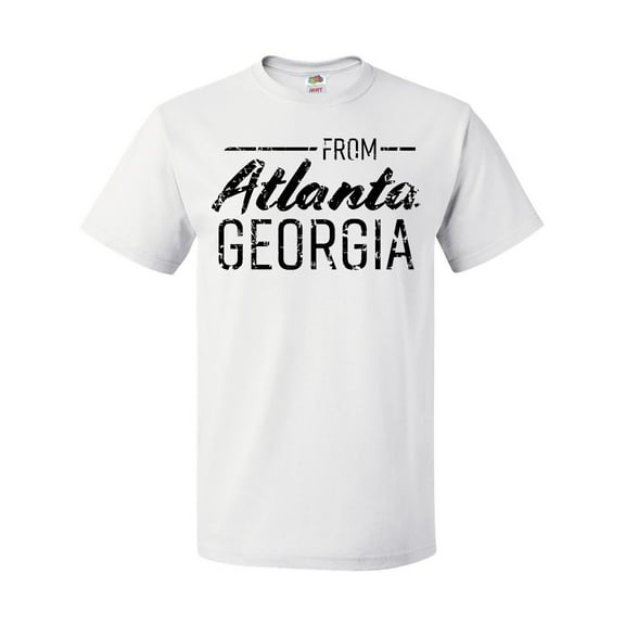 Inktastic From Atlanta Georgia in Black Distressed Text T-Shirt