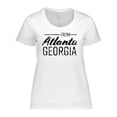 thumbnail image 1 of Inktastic From Atlanta Georgia in Black Distressed Text Women's Plus Size T-Shirt, 1 of 5