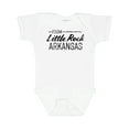 thumbnail image 1 of Inktastic From Little Rock Arkansas in Black Distressed Text Boys or Girls Baby Bodysuit, 1 of 5
