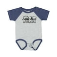 thumbnail image 1 of Inktastic From Little Rock Arkansas in Black Distressed Text Boys or Girls Baby Bodysuit, 1 of 5