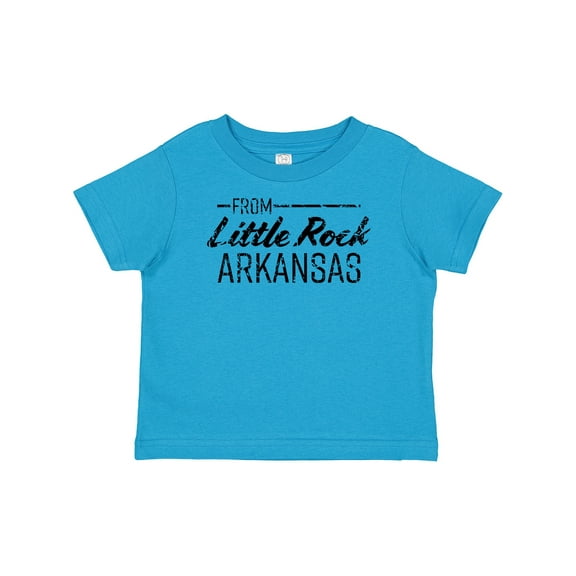 Inktastic From Little Rock Arkansas in Black Distressed Text Boys or Girls Baby T-Shirt
