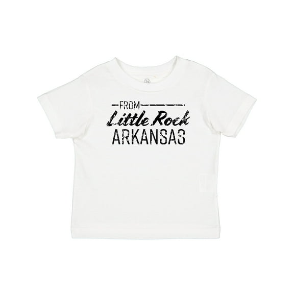 Inktastic From Little Rock Arkansas in Black Distressed Text Boys or Girls Baby T-Shirt