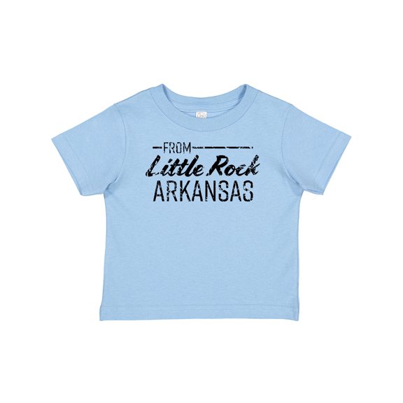 Inktastic From Little Rock Arkansas in Black Distressed Text Boys or Girls Baby T-Shirt