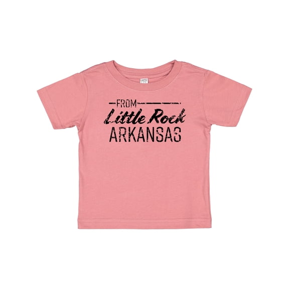 Inktastic From Little Rock Arkansas in Black Distressed Text Boys or Girls Baby T-Shirt
