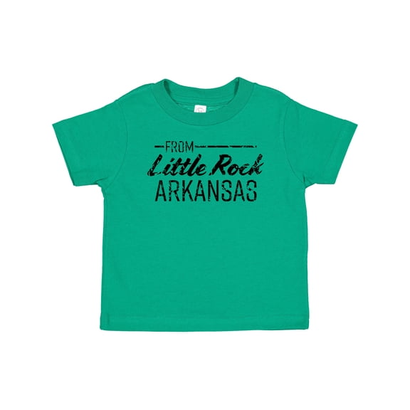 Inktastic From Little Rock Arkansas in Black Distressed Text Boys or Girls Baby T-Shirt