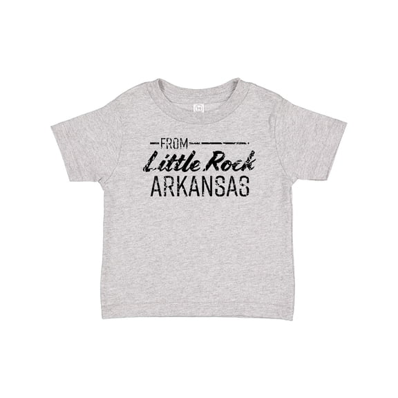 Inktastic From Little Rock Arkansas in Black Distressed Text Boys or Girls Baby T-Shirt