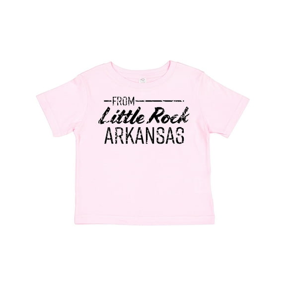 Inktastic From Little Rock Arkansas in Black Distressed Text Boys or Girls Toddler T-Shirt